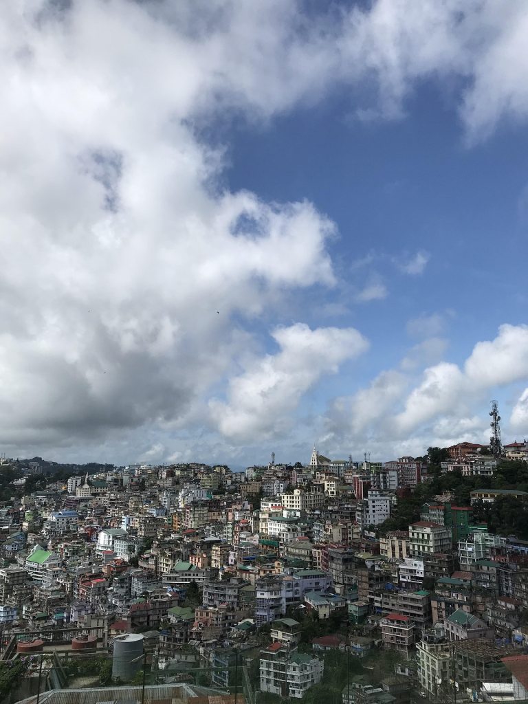 Northeast india tour it is explore this image city of buildings.